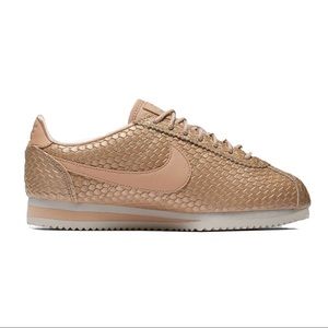 Rose Gold Nike Cortez Sneakers